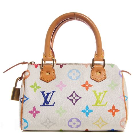 louis vuitton white purse|louis vuitton white colorful purse.